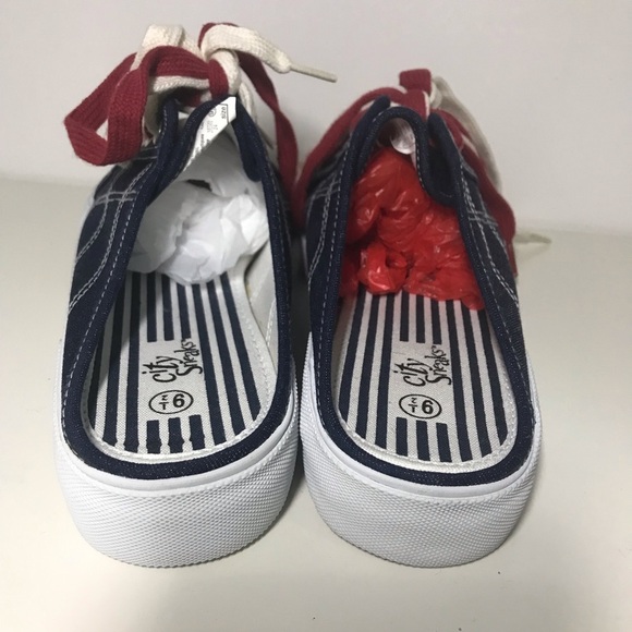 Chunky Denim Jean Slip On Sneakers 9.5 NWT - Picture 4 of 8